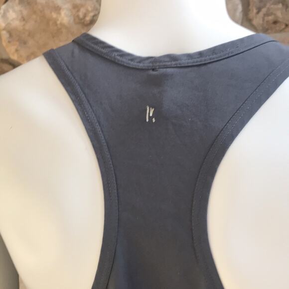 Lole Racerback Tank Gray Drawstring Waist Recycled Polyester Women's Size Small - Picture 3 of 10